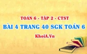 Bài 4 trang 40 SGK Toán 6 Tập 2 Chân trời sáng tạo